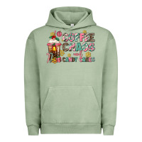 Pigment Oil Green coffee chaos and candy canes Urban Hoodie - AdoDesignShop