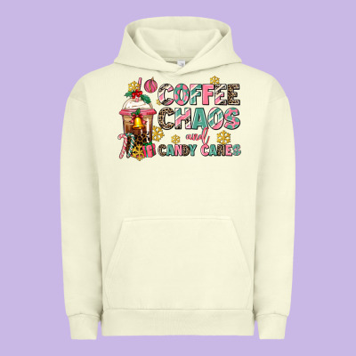 Coffee Chaos And Candy Canes Urban Hoodie Designed By Adodesignshop