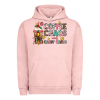 Pigment Salmon coffee chaos and candy canes Urban Hoodie - AdoDesignShop