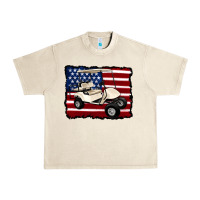 Sandshell golf cart american flag Urban Heavy Tee - Artiststas