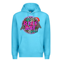 Ocean Blue it's race day y'all Premium Hoodie - AdoDesignShop