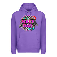 Purple it's race day y'all Premium Hoodie - AdoDesignShop