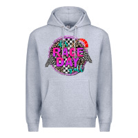 Heather Grey it's race day y'all Premium Hoodie - AdoDesignShop