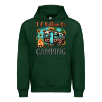 Forest Green i'd rather be camping Urban Hoodie - JahusDesignShop