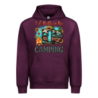 Mauve Wine i'd rather be camping Urban Hoodie - JahusDesignShop