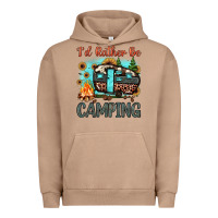 Pigment Burro i'd rather be camping Urban Hoodie - JahusDesignShop