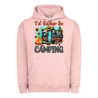 Pigment Salmon i'd rather be camping Urban Hoodie - JahusDesignShop