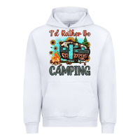 White i'd rather be camping Urban Hoodie - JahusDesignShop