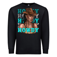 Black howdy howdy black girl Premium Sweatshirt - texasbilliewilder