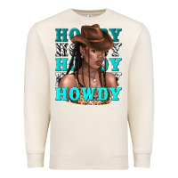 Sandshell howdy howdy black girl Premium Sweatshirt - texasbilliewilder