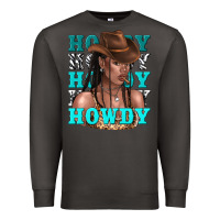 Smoke howdy howdy black girl Premium Sweatshirt - texasbilliewilder