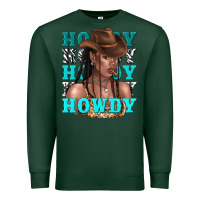 Sports Green howdy howdy black girl Premium Sweatshirt - texasbilliewilder