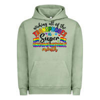 Pigment Oil Green wishing all of the transphobes uncomfortable month Urban Hoodie - Artiststas