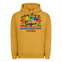 Pigment Peanut Butter wishing all of the transphobes uncomfortable month Urban Hoodie - Artiststas