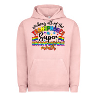 Pigment Salmon wishing all of the transphobes uncomfortable month Urban Hoodie - Artiststas