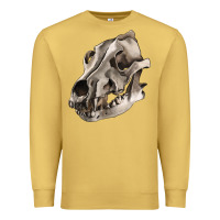 Antique Gold Wolf skull Premium Sweatshirt - RanaPortraitStore