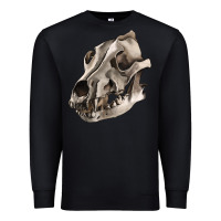 Black Wolf skull Premium Sweatshirt - RanaPortraitStore