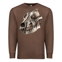 Chestnut Wolf skull Premium Sweatshirt - RanaPortraitStore