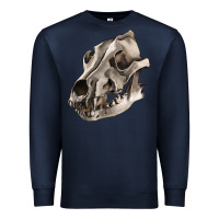 Navy Wolf skull Premium Sweatshirt - RanaPortraitStore