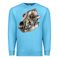 Ocean Blue Wolf skull Premium Sweatshirt - RanaPortraitStore