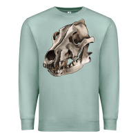 Seafoam Wolf skull Premium Sweatshirt - RanaPortraitStore