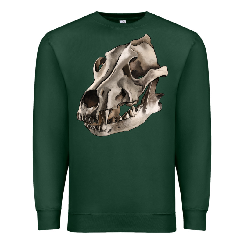 Wolf Skull Premium Sweatshirt by RanaPortraitStore | Teevron