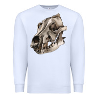 White Wolf skull Premium Sweatshirt - RanaPortraitStore