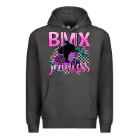 Charcoal Heather bmx princess Premium Hoodie - AdoDesignShop