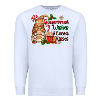 White gingerbread wishes and cocoa kisses Premium Sweatshirt - Zillion Design Studio