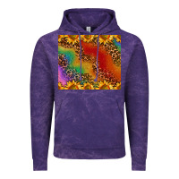 Cloud Purple pride sunflower  rainbow leopard Vintage Hoodie - AdoDesignShop