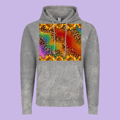 Pride Sunflower  Rainbow Leopard Vintage Hoodie Designed By Adodesignshop