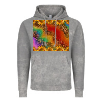 Cloud Rock pride sunflower  rainbow leopard Vintage Hoodie - AdoDesignShop
