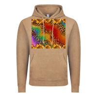 Vintage Coffee pride sunflower  rainbow leopard Vintage Hoodie - AdoDesignShop