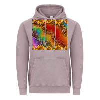Vintage Zinc pride sunflower  rainbow leopard Vintage Hoodie - AdoDesignShop