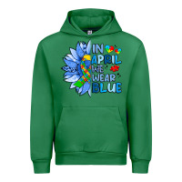 Emerald in april we wear blue sunflower Urban Hoodie - Artiststas