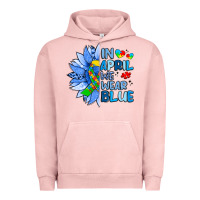 Pigment Salmon in april we wear blue sunflower Urban Hoodie - Artiststas