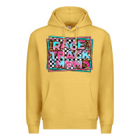 Antique Gold race track mom Premium Hoodie - AdoDesignShop