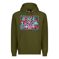 Army Green race track mom Premium Hoodie - AdoDesignShop