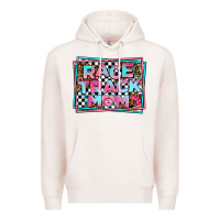 Pale Pink race track mom Premium Hoodie - AdoDesignShop
