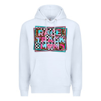 White race track mom Premium Hoodie - AdoDesignShop