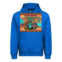 Cobalt camping vibes Urban Hoodie - JahusDesignShop