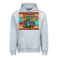 Heather Grey camping vibes Urban Hoodie - JahusDesignShop