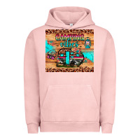 Pigment Salmon camping vibes Urban Hoodie - JahusDesignShop