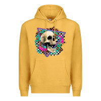 Mustard race skull Premium Hoodie - AdoDesignShop
