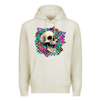 Oatmeal Heather race skull Premium Hoodie - AdoDesignShop