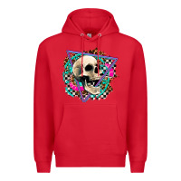 Red race skull Premium Hoodie - AdoDesignShop