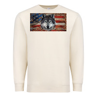 Sandshell Wolf with american flag and leopard Premium Sweatshirt - RanaPortraitStore