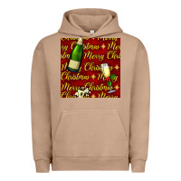 Pigment Burro merry christmas champagne seamless pattern Urban Hoodie - BundleAndBundleShop