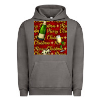 Pigment Tornado merry christmas champagne seamless pattern Urban Hoodie - BundleAndBundleShop