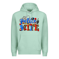Seafoam police wife Premium Hoodie - AdoDesignShop